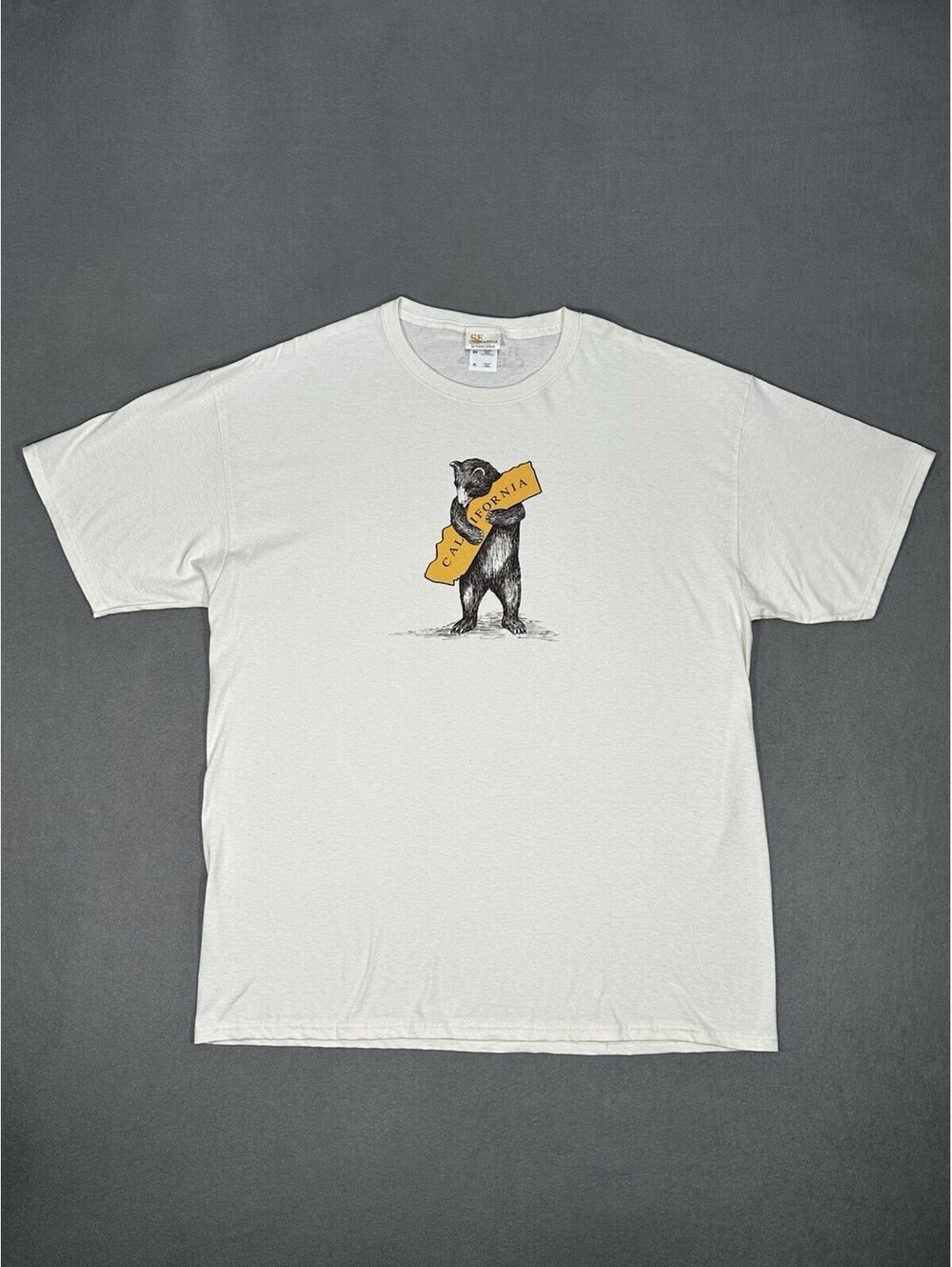 SF Mercantile I Love You California Bear Graphic T Shirt XL White 100% Cotton